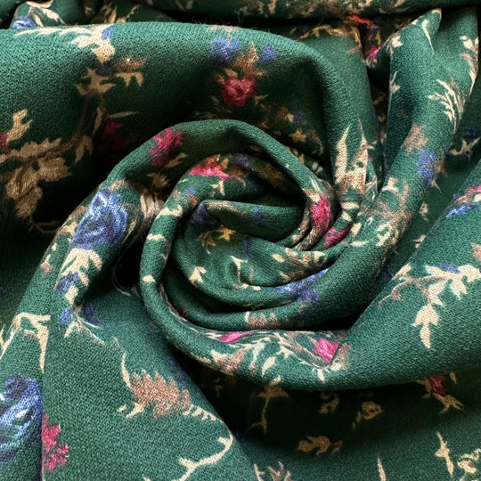 Pyjama Party - Jersey Fleece Cotton Blend Knit - Multi Floral - Bundles