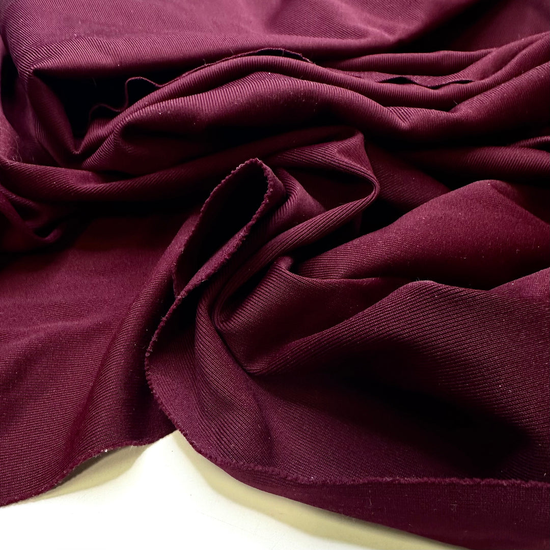 Wine Time - Rib Knit Poly Knit - Burgundy - Bundles