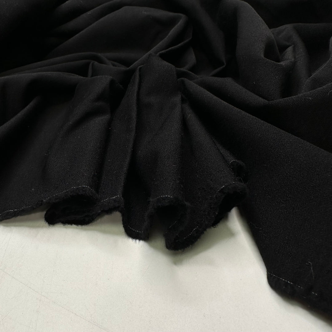 Late Night Conversations - Wool Blend Woven - Black - 1.25M Bundle