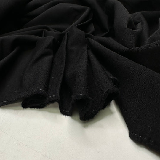 Late Night Conversations - Wool Blend Woven - Black - 1.25M Bundle