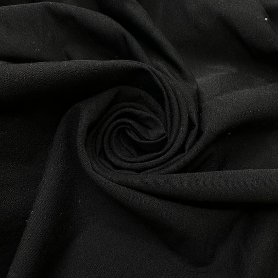 Late Night Conversations - Wool Blend Woven - Black - 1.25M Bundle
