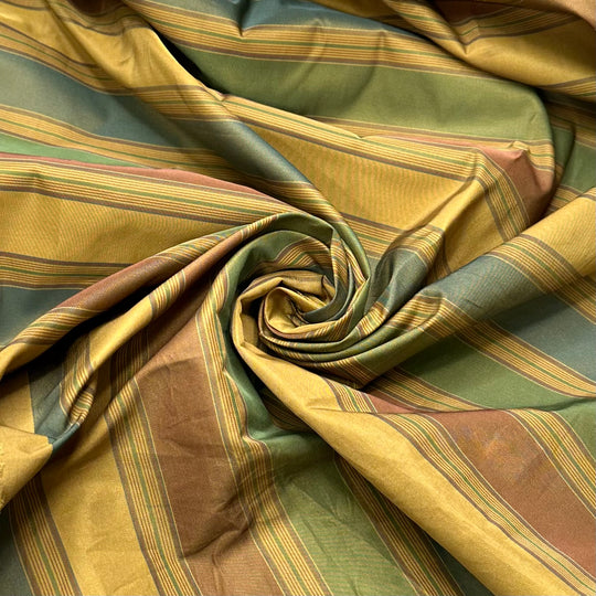Furniture Shopping - Synthetic Blend Woven - Green Multi Stripes - 2.95M Bundle