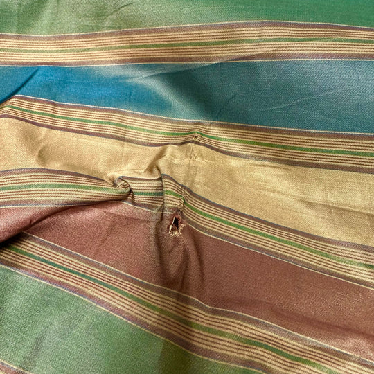 Furniture Shopping - Synthetic Blend Woven - Green Multi Stripes - 2.95M Bundle