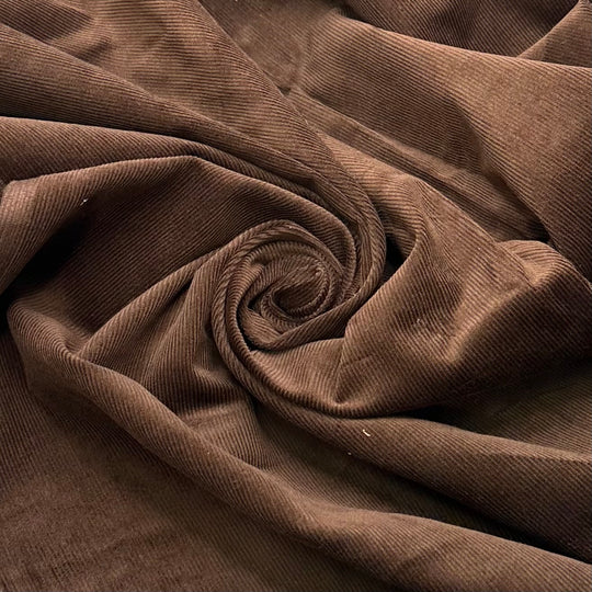 70s Themed Party - Corduroy Natural Blend Woven - Dark Brown - 3.7M Bundle