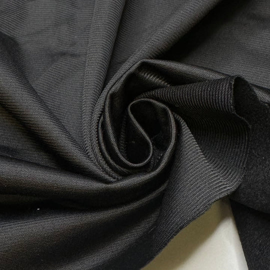 Powering The Lights - Softshell Rib Knit Poly Knit - Black - 0.8M Bundle