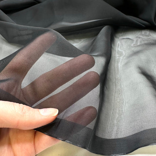 Ritzy Gem - Organza Poly Woven - Black - 2M Bundle