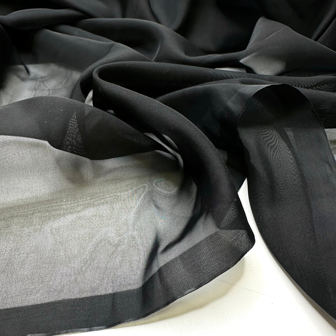 Ritzy Gem - Organza Poly Woven - Black - 2M Bundle