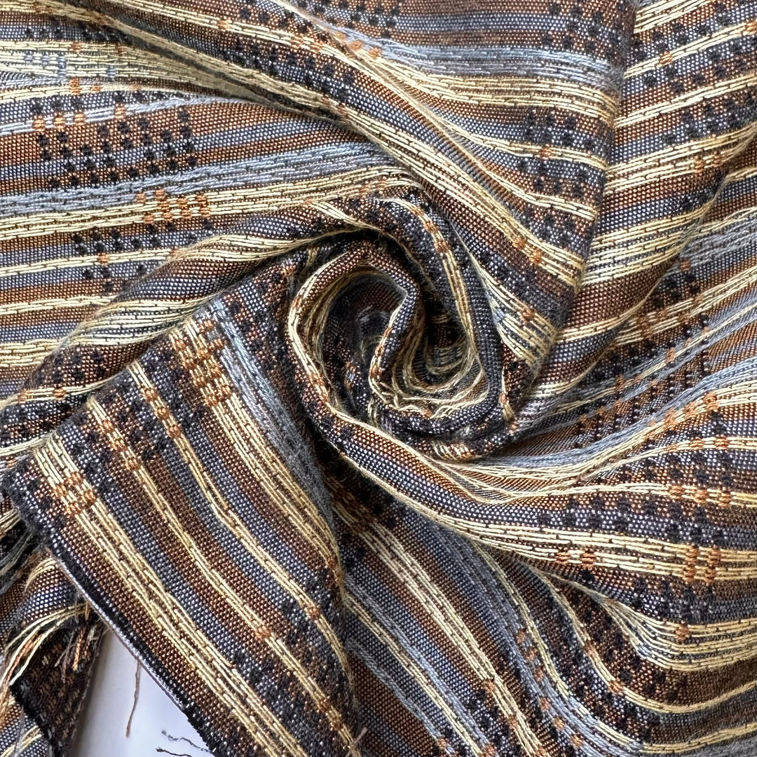 Reading Between The Lines - Tapestry Weave Poly Woven - Multi Stripes - 0.45M Bundle