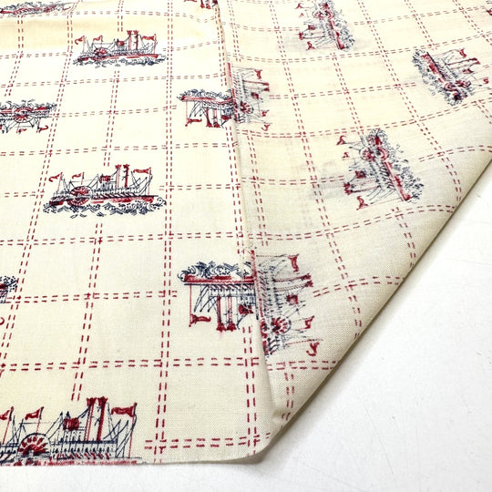 Steaming Ahead - Cotton Woven - Cream Multi - 3.7M Bundle