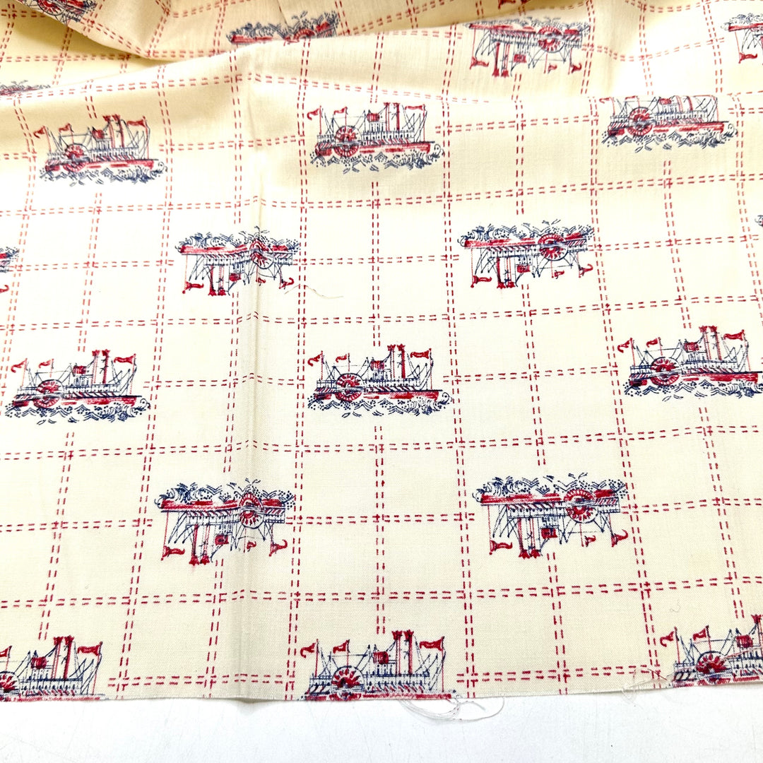Steaming Ahead - Cotton Woven - Cream Multi - 3.7M Bundle