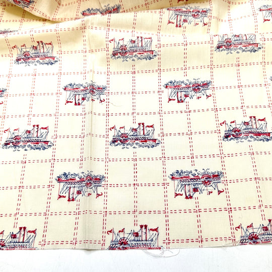Steaming Ahead - Cotton Woven - Cream Multi - 3.7M Bundle