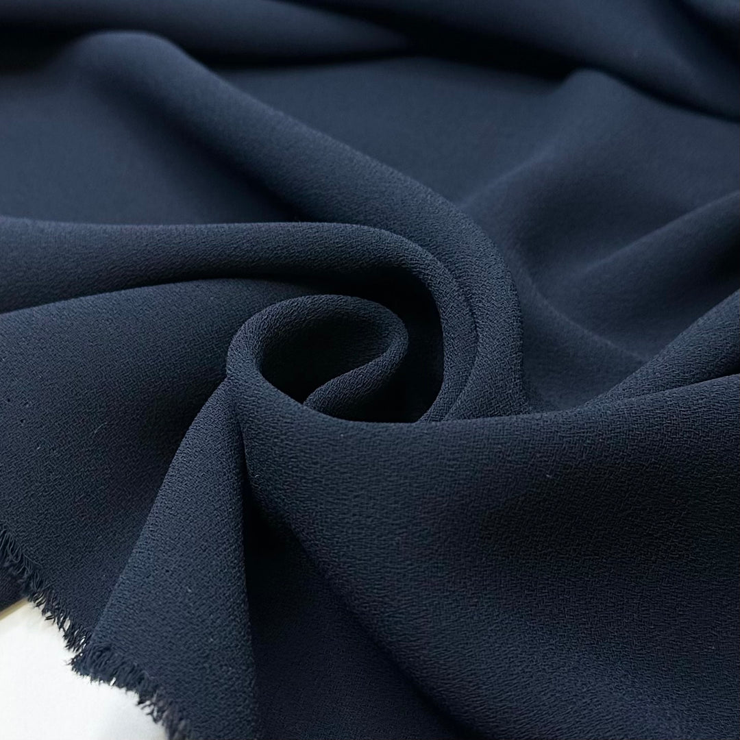 Business As Usual - Crepe Poly Woven - Navy - 3.3M Bundle