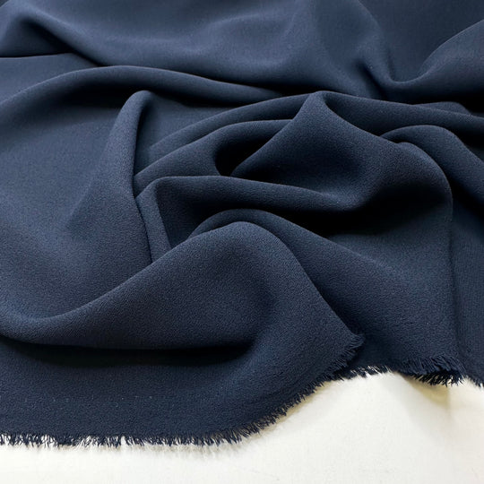 Business As Usual - Crepe Poly Woven - Navy - 3.3M Bundle