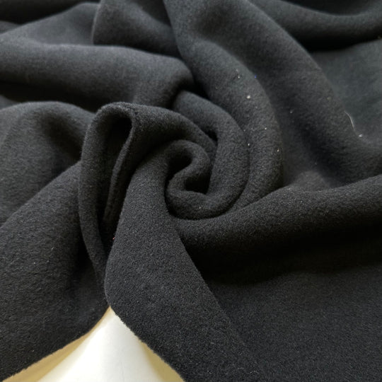 New Years Resolution - Fleece Poly Woven - Black - 1M Bundle
