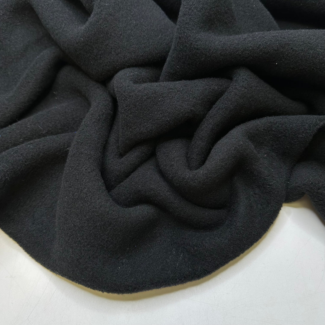 New Years Resolution - Fleece Poly Woven - Black - 1M Bundle