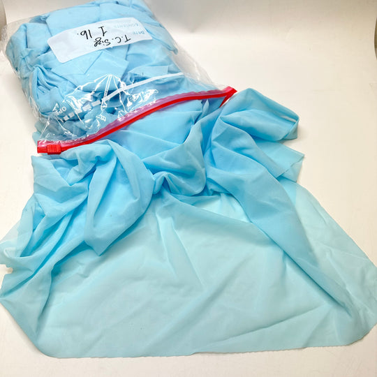 Blue Mesh Scrap Packs - Mesh Poly/Spandex Knit - Light Blue - Bundles