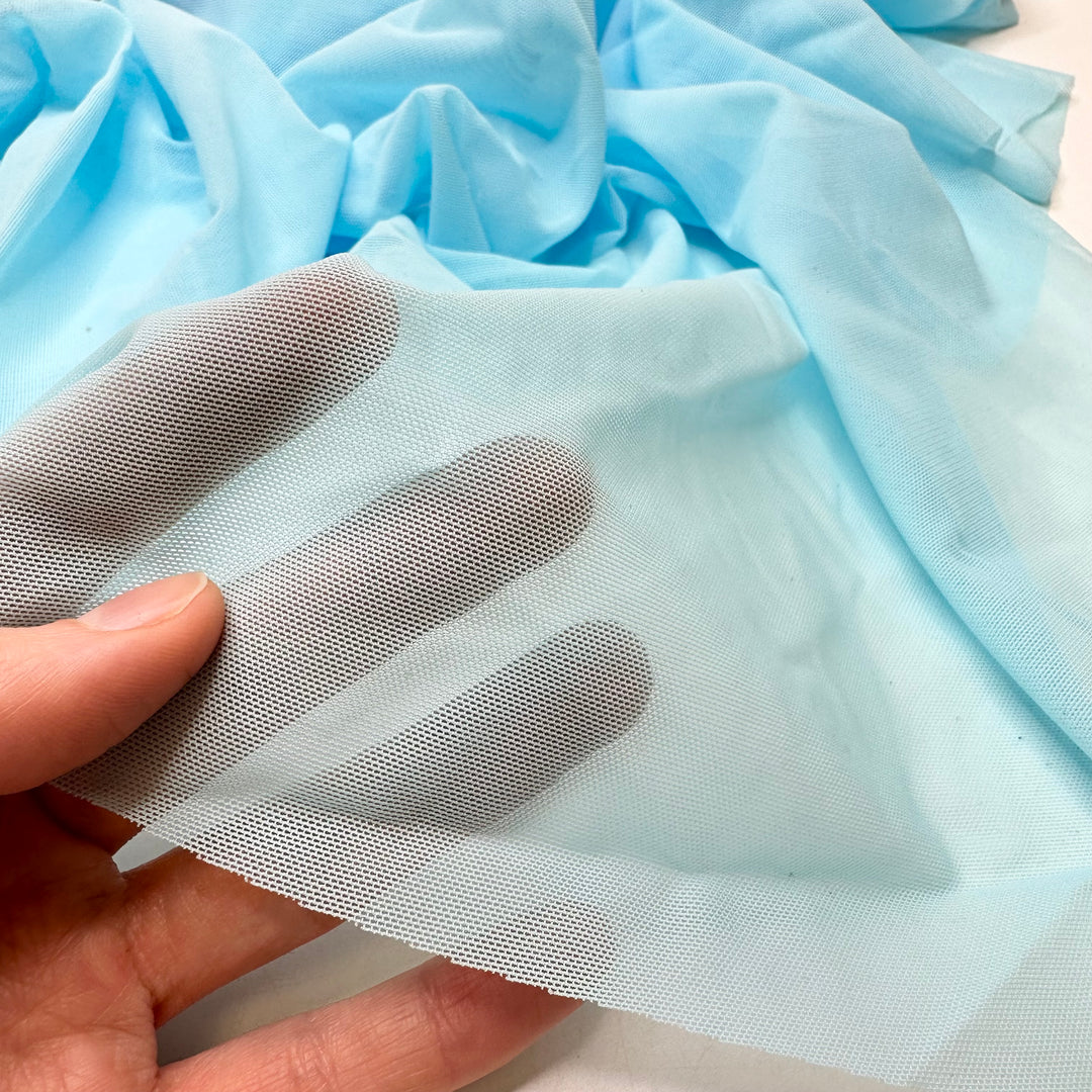 Blue Mesh Scrap Packs - Mesh Poly/Spandex Knit - Light Blue - Bundles