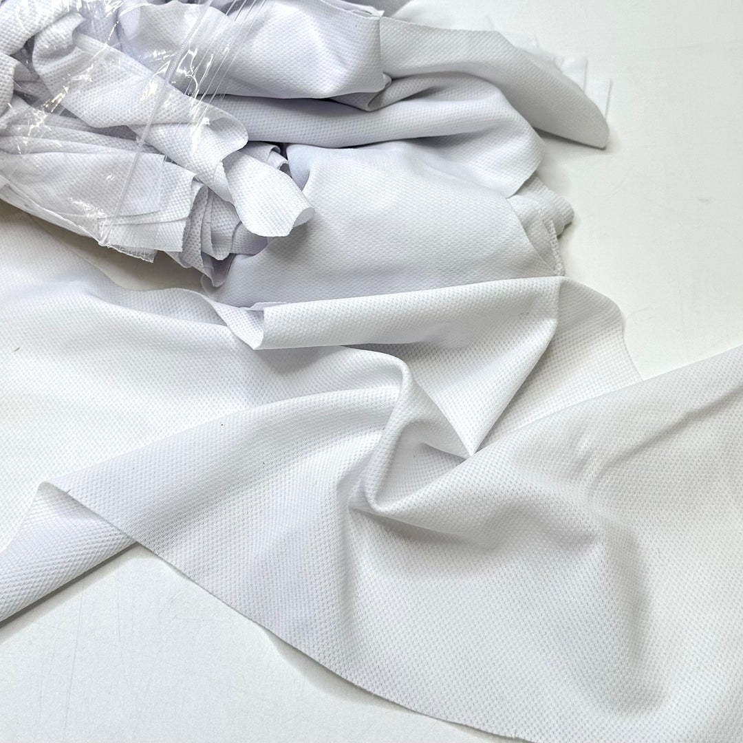 Sports Mesh Scrap Pack - Sport Mesh Poly/Spandex Knit - Light White/Beige - Bundles