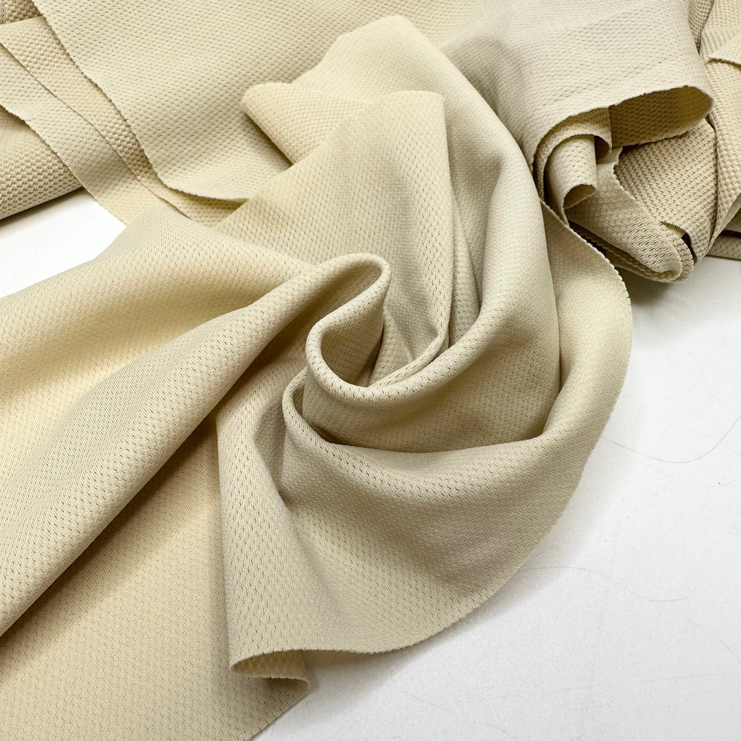 Sports Mesh Scrap Pack - Sport Mesh Poly/Spandex Knit - Light White/Beige - Bundles