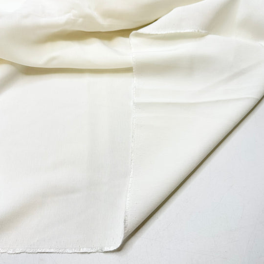 Bobbin Along - Rib Weave Cotton Blend Woven - White - 2.9M Bundle