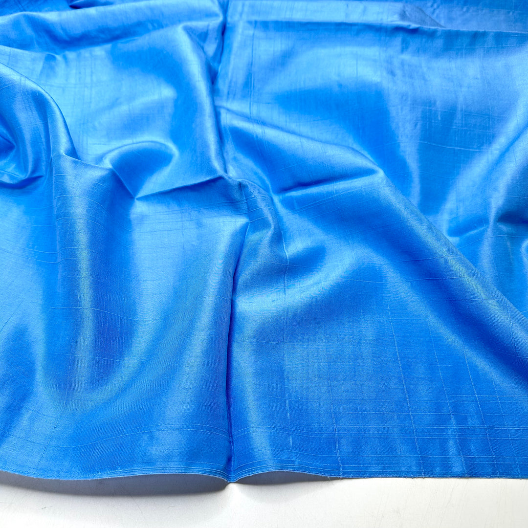 Sewing Serendipity - Slub In The Weave Silk Woven - Blue - 2.3M Bundle