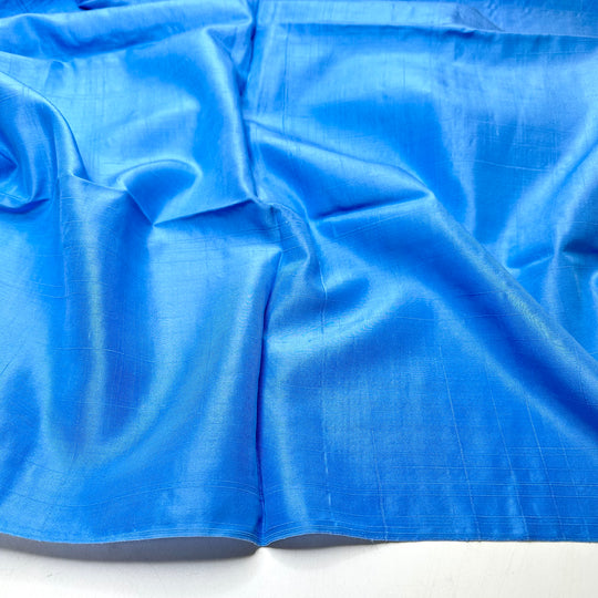 Sewing Serendipity - Slub In The Weave Silk Woven - Blue - 2.3M Bundle