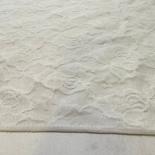 Daydreaming About Future Projects - Lace Synthetic Blend Knit - White Floral - 3M Bundle