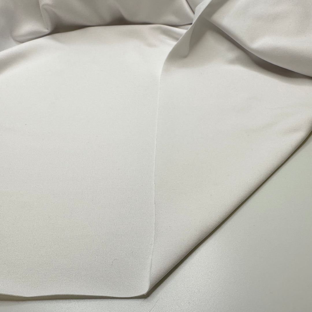 Time For A Blank Slate - Rib Knit Polyester Blend Knit - White - 2.5M Bundle