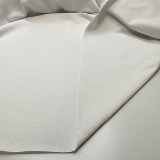 Time For A Blank Slate - Rib Knit Polyester Blend Knit - White - 2.5M Bundle