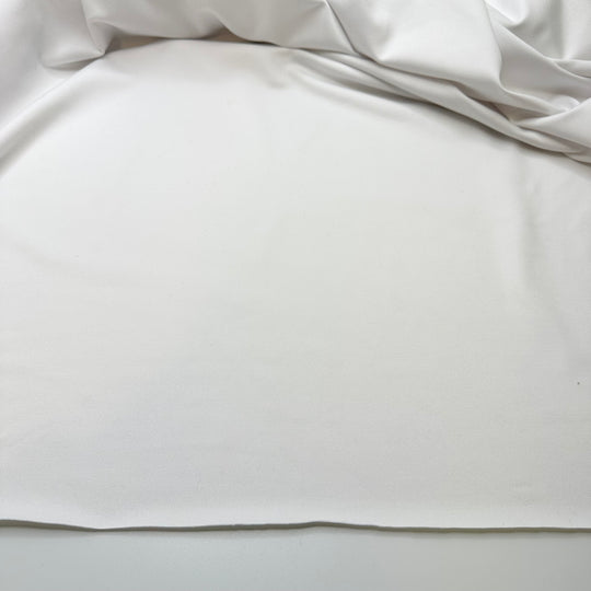 Time For A Blank Slate - Rib Knit Polyester Blend Knit - White - 2.5M Bundle
