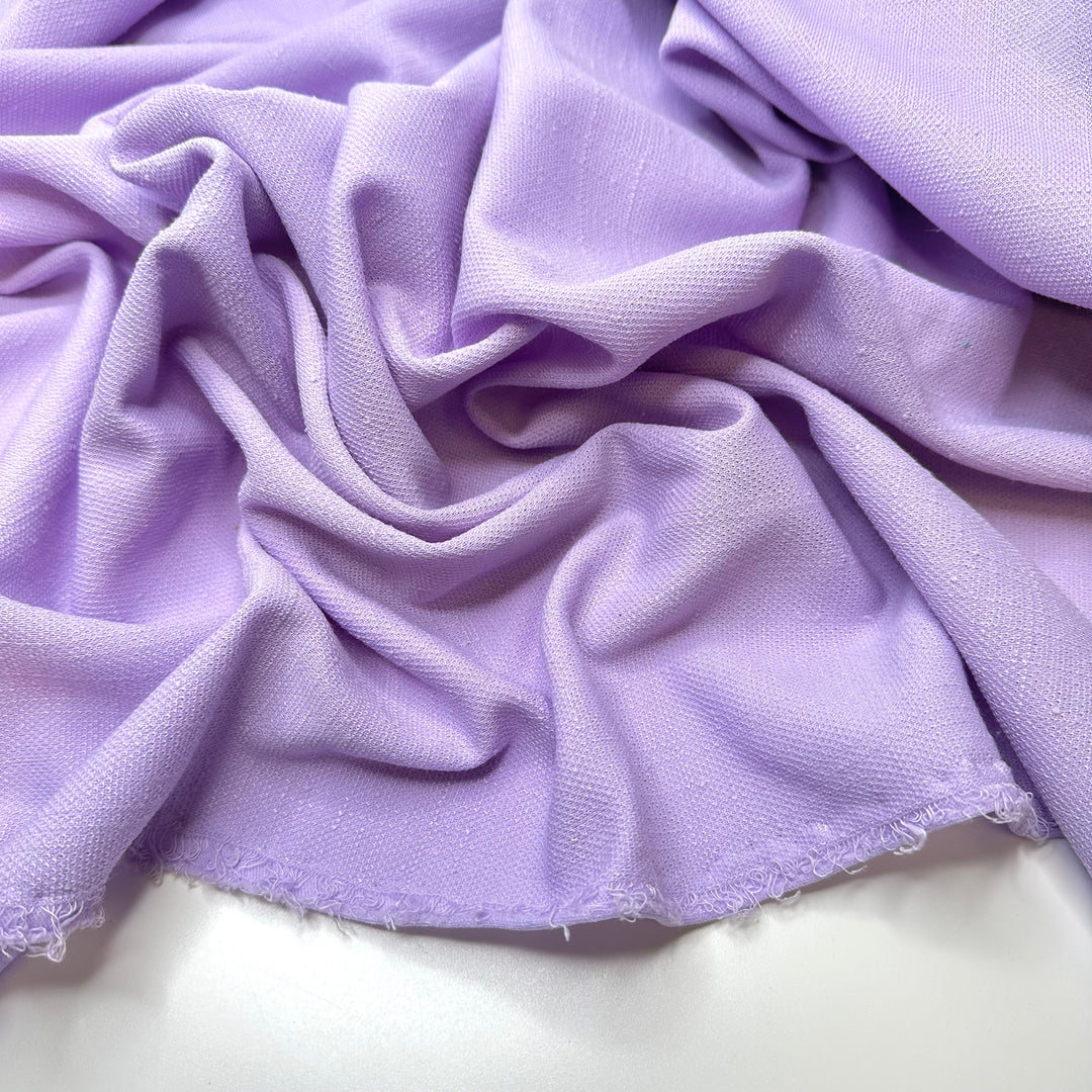 Making My It Outfit For 2024 - Slub In The Weave Sport Knit Poly Knit - Light Purple - 2.6M Bundle
