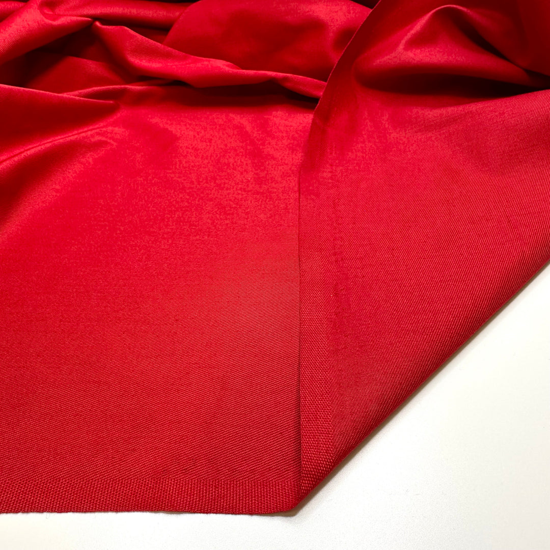 I Ll See It Through - Twill Weave Polyester Blend Woven - Red - 2.2M Bundle