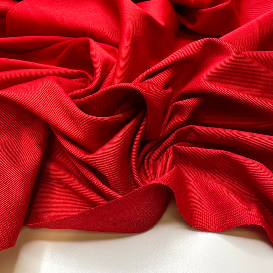 I Ll See It Through - Twill Weave Polyester Blend Woven - Red - 2.2M Bundle