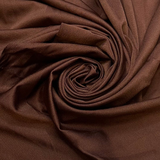 My Aunts Famous Brownie Recipe - Vintage Polyester Blend Knit - Brown - 1.5M Bundle