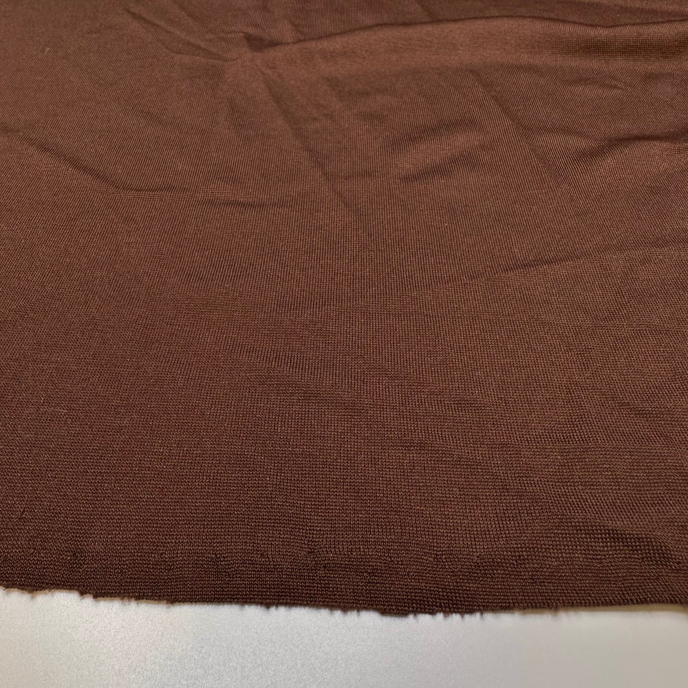 My Aunts Famous Brownie Recipe - Vintage Polyester Blend Knit - Brown - 1.5M Bundle
