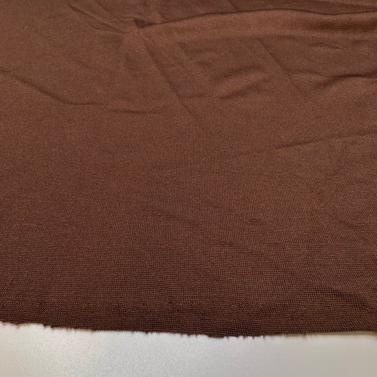 My Aunts Famous Brownie Recipe - Vintage Polyester Blend Knit - Brown - 1.5M Bundle