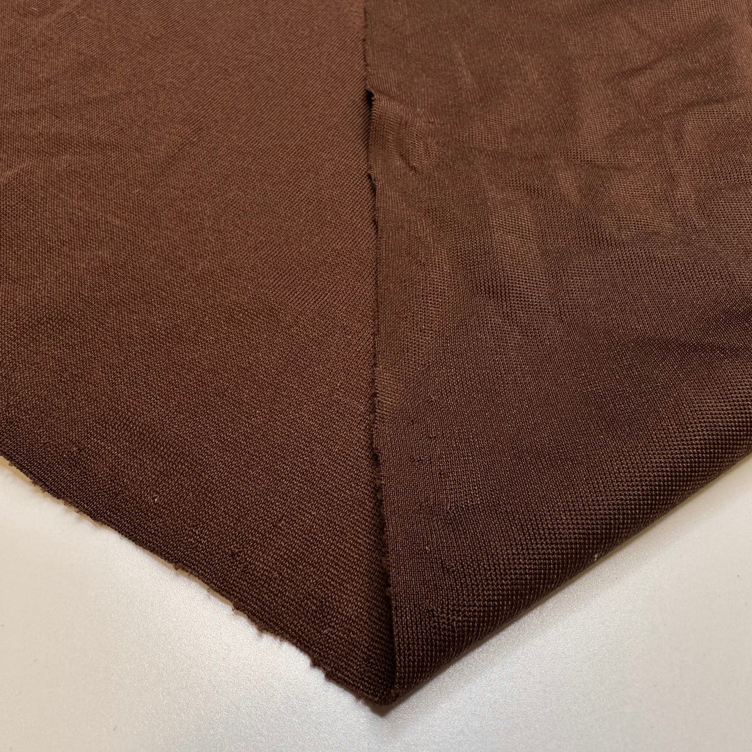 My Aunts Famous Brownie Recipe - Vintage Polyester Blend Knit - Brown - 1.5M Bundle