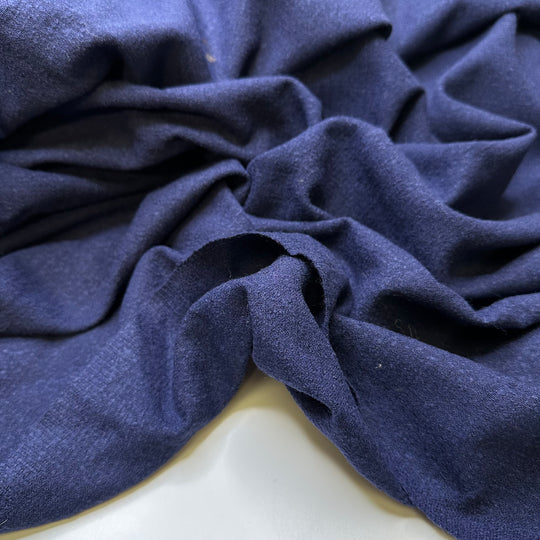 Riding A Penny Farthing - Wool Blend Woven - Dark Blue - 3.15M Bundle