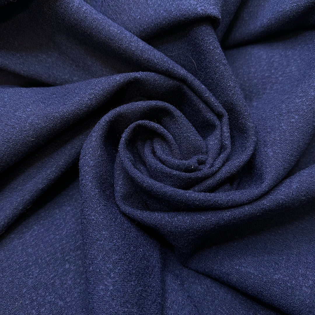 Riding A Penny Farthing - Wool Blend Woven - Dark Blue - 3.15M Bundle