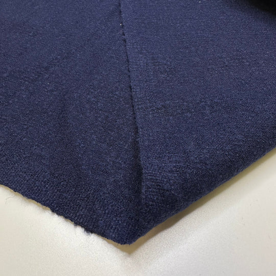 Riding A Penny Farthing - Wool Blend Woven - Dark Blue - 3.15M Bundle