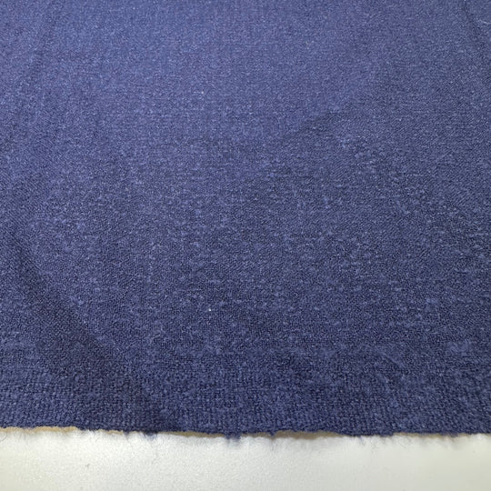 Riding A Penny Farthing - Wool Blend Woven - Dark Blue - 3.15M Bundle