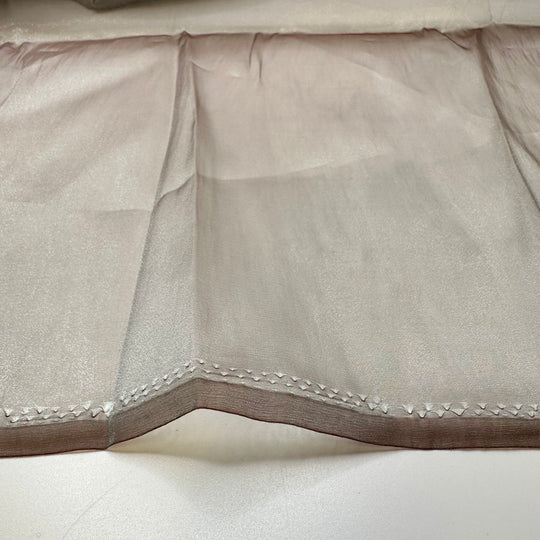 The First 3D Movie - Vintage Organza Poly Woven - Light Burgundy/Grey - 2M Bundle