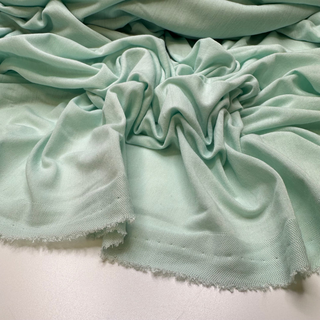 90s Kitchen Accessories - Vintage Jersey Cotton/Poly Knit - Ice Blue - 3.5M Bundle
