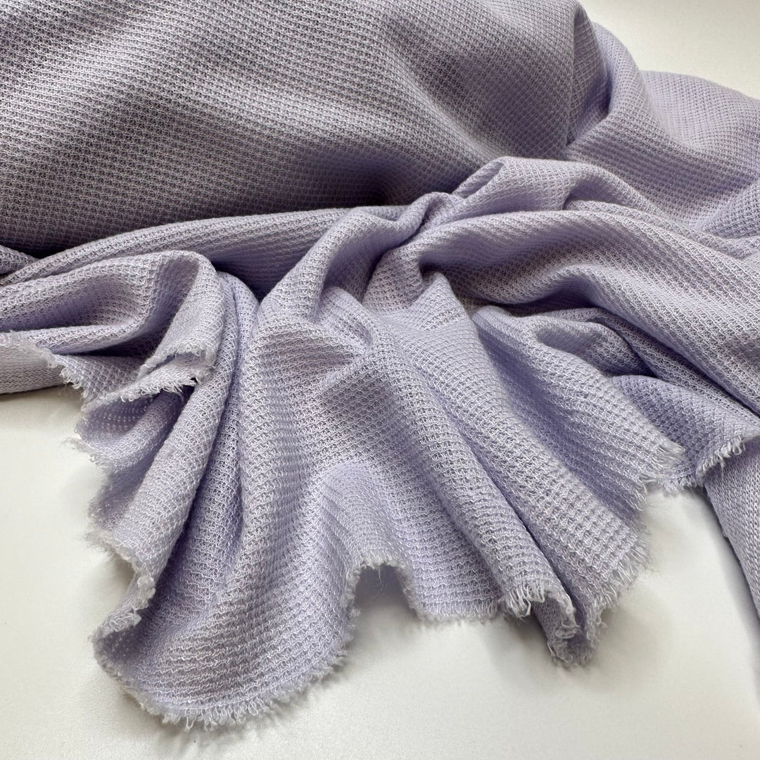 Soap Balls In The Bathroom - Vintage Waffle Knit Cotton Blend Knit - Light Lavender - 3M Bundle