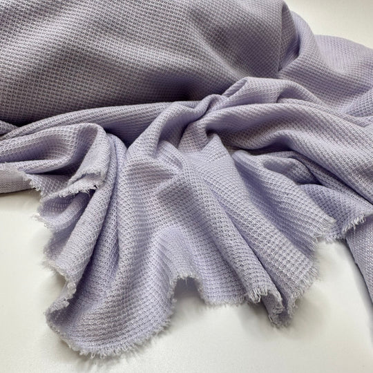 Soap Balls In The Bathroom - Vintage Waffle Knit Cotton Blend Knit - Light Lavender - 3M Bundle