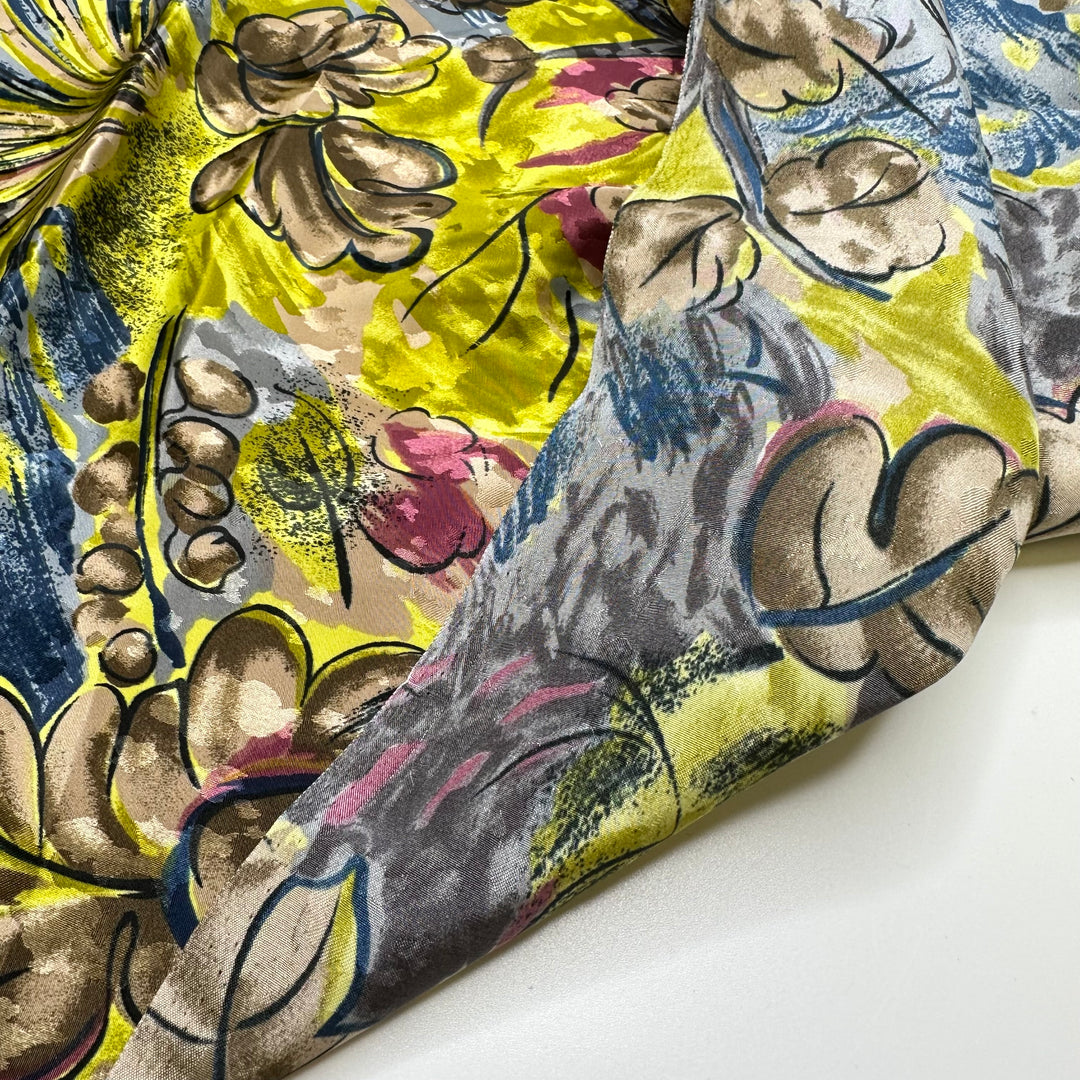 Mother Willow Father Oak - Vintage Sateen Poly Woven - Multi Oak Leaf Motif - 1.2M Bundle