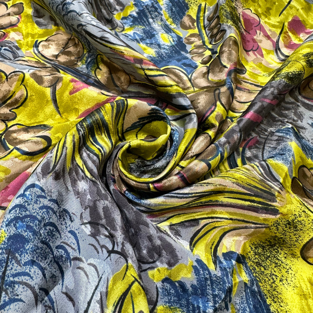 Mother Willow Father Oak - Vintage Sateen Poly Woven - Multi Oak Leaf Motif - 1.2M Bundle