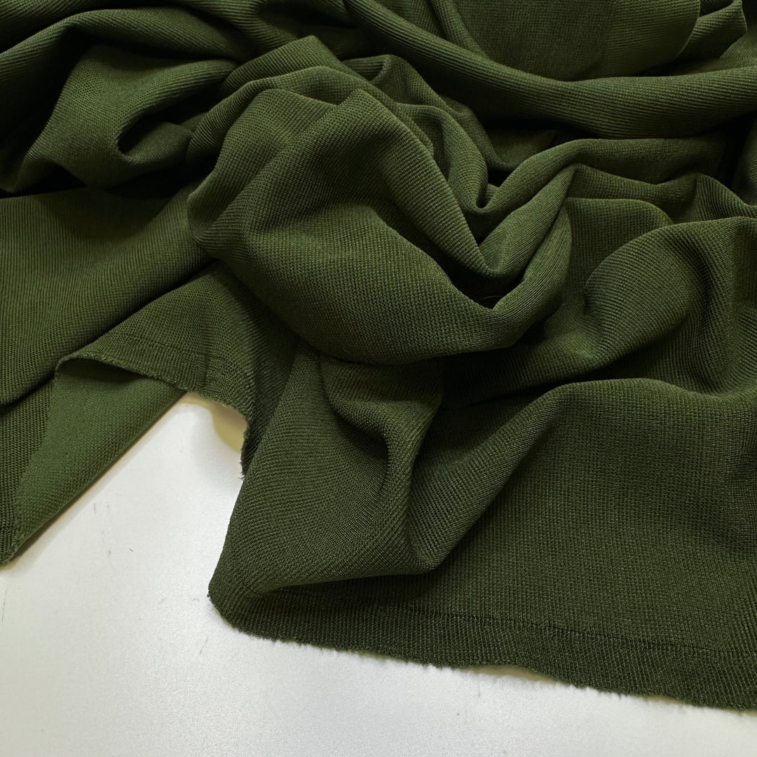 Matcha Chocolate - Polyester Blend Knit - Dark Green - 2.5M Bundle