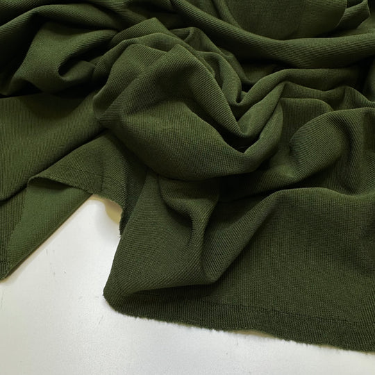 Matcha Chocolate - Polyester Blend Knit - Dark Green - 2.5M Bundle