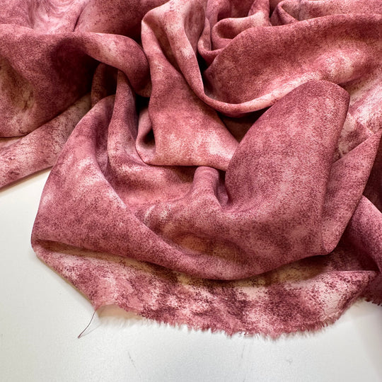 Raspberry Tart - Crepe Polyester Blend Woven - Pink Abstract - 2.5M Bundle